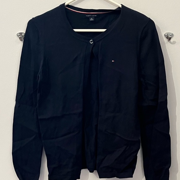 Tommy Hilfiger Navy Blue Cardigan - Picture 1 of 2